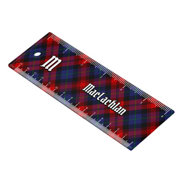 Clan MacLachlan Tartan Ruler (Angled)