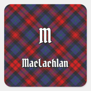 Clan MacLachlan Tartan Square Sticker