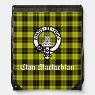Clan Maclachlan Tartan Unisex Drawstring Bag
