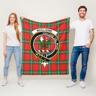 Clan MacLaine of Loch Buie Tartan Plaid Fleece Blanket