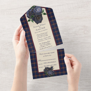 Clan Maclaine of Lochbuie Scottish Tartan All In One Invitation