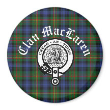 Clan MacLaren Crest Badge & Tartan Customizable