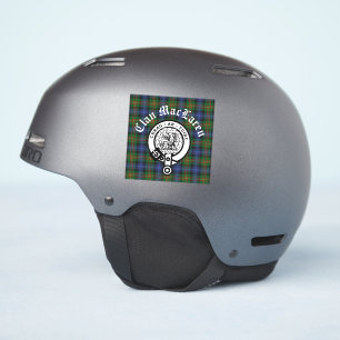 Clan MacLaren Crest Badge & Tartan Sticker