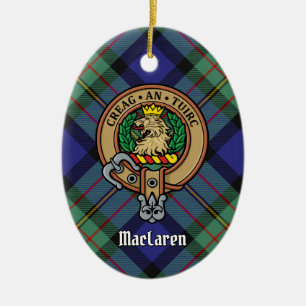 Clan MacLaren Crest Ceramic Ornament