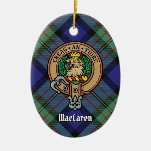 Clan MacLaren Crest Ceramic Ornament