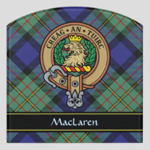 Clan MacLaren Crest Door Sign