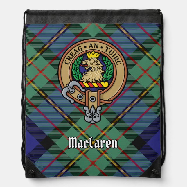 Clan MacLaren Crest Drawstring Bag (Front)