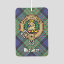 Clan MacLaren Crest over Tartan Air Freshener