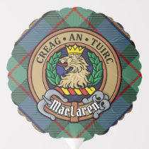 Clan MacLaren Crest over Tartan Balloon