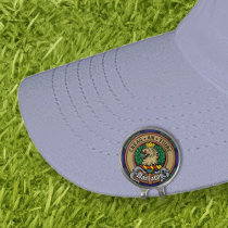 Clan MacLaren Crest over Tartan Golf Hat Clip