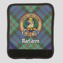 Clan MacLaren Crest over Tartan Luggage Handle Wrap