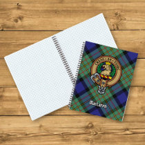 Clan MacLaren Crest over Tartan Notebook
