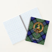 Clan MacLaren Crest over Tartan Notebook
