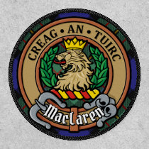 Clan MacLaren Crest over Tartan Patch