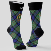 Clan MacLaren Crest over Tartan Socks