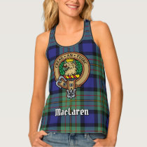 Clan MacLaren Crest over Tartan Tank Top