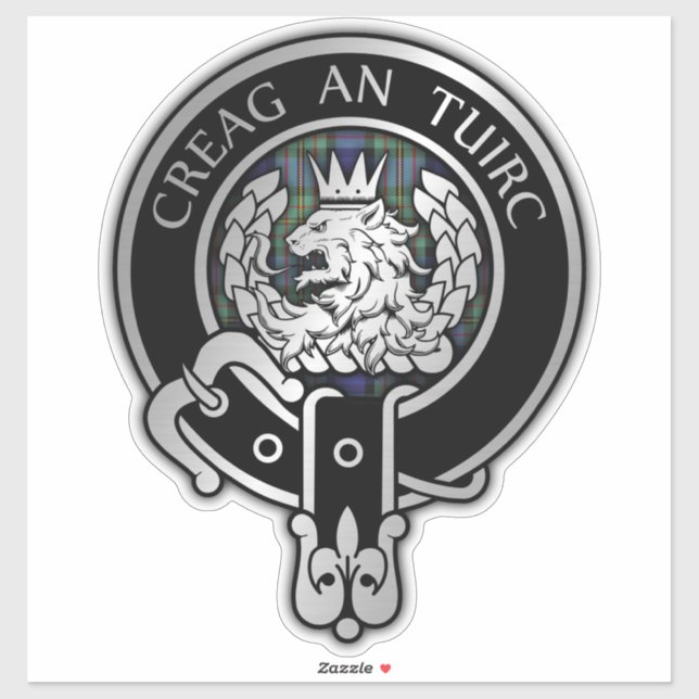 Clan MacLaren Crest & Tartan Sticker (Sheet)