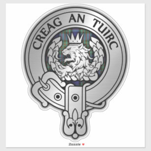 Clan MacLaren Crest & Tartan Sticker