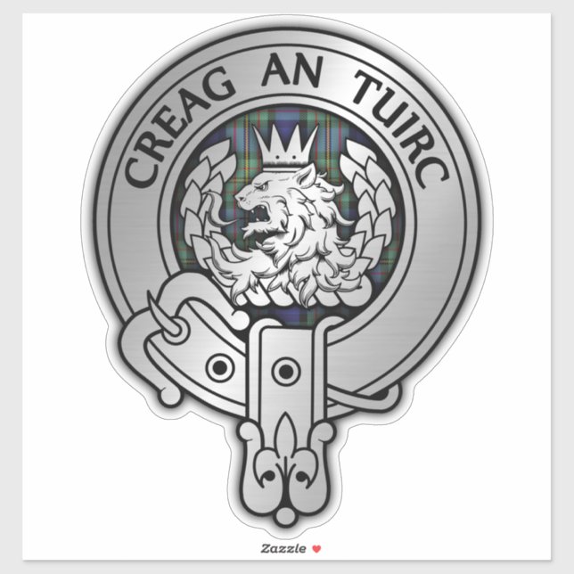 Clan MacLaren Crest & Tartan Sticker (Sheet)