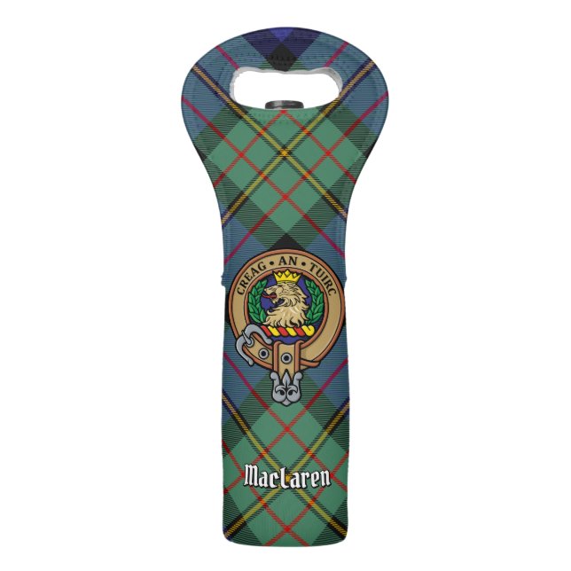 Clan MacLaren Crest Wine Bag (Front)