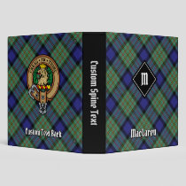 Clan MacLaren Tartan 3 Ring Binder