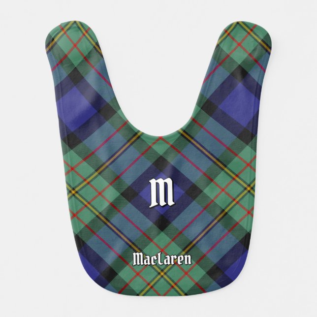 Clan MacLaren Tartan Baby Bib (Front)