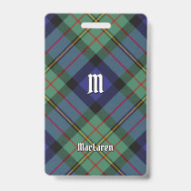 Clan MacLaren Tartan Badge