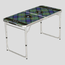 Clan MacLaren Tartan Beer Pong Table