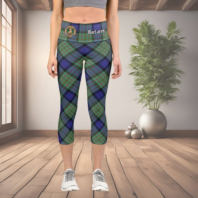 Clan MacLaren Tartan Capri Leggings (Creator Uploaded)