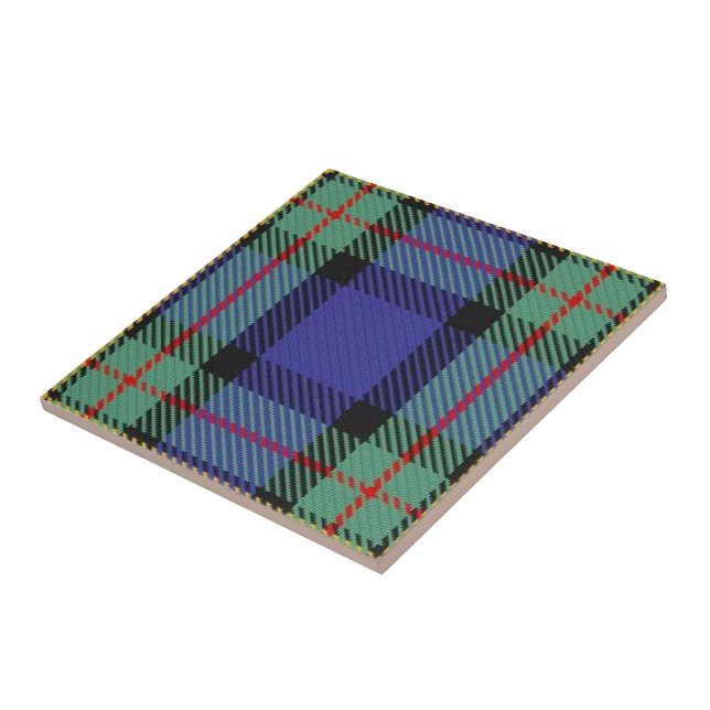 Clan MacLaren Tartan  Ceramic Tile (Side)