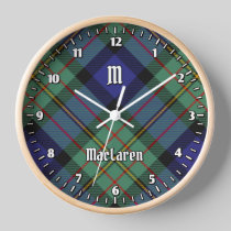 Clan MacLaren Tartan Clock