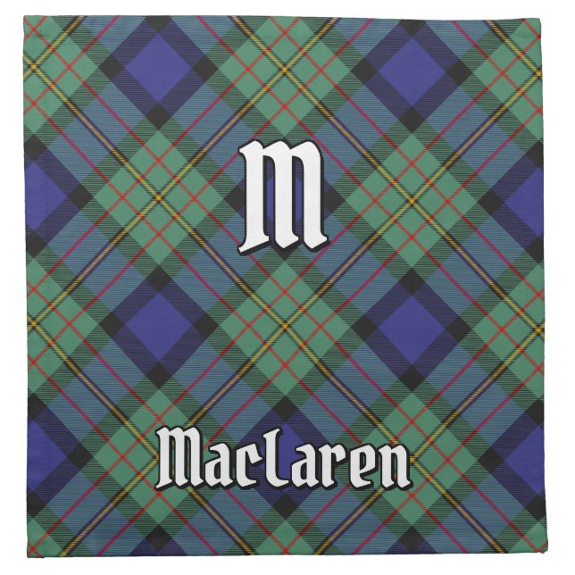 Clan MacLaren Tartan Cloth Napkin (Front)