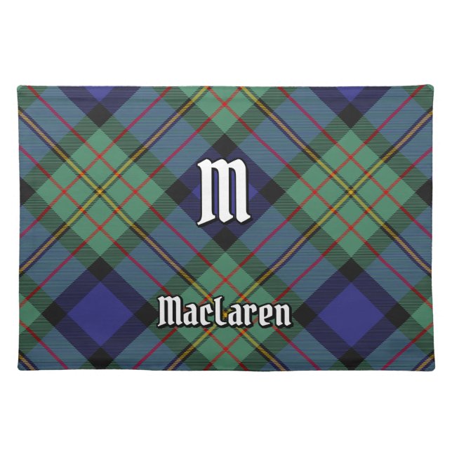 Clan MacLaren Tartan Cloth Placemat (Front)