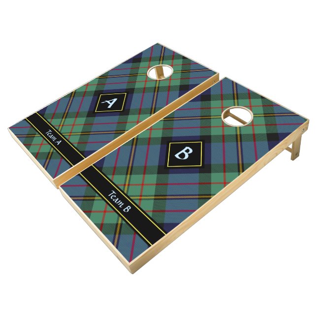 Clan MacLaren Tartan Cornhole Set (Angled)