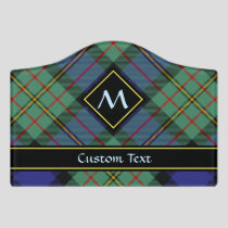 Clan MacLaren Tartan Door Sign