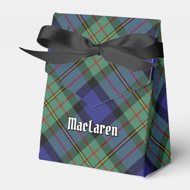 Clan MacLaren Tartan Favor Boxes (Front Side)