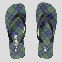 Clan MacLaren Tartan Flip Flops