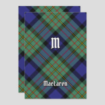 Clan MacLaren Tartan Invitation