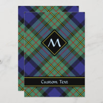 Clan MacLaren Tartan Invitation