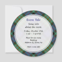 Clan MacLaren Tartan Invitation