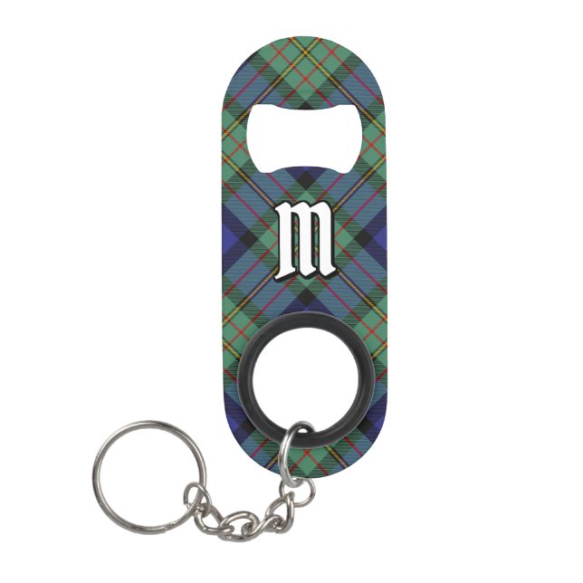 Clan MacLaren Tartan Keychain Bottle Opener (Front)