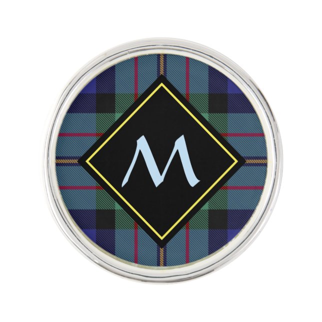 Clan MacLaren Tartan Lapel Pin (Front)