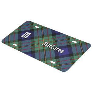 Clan MacLaren Tartan License Plate