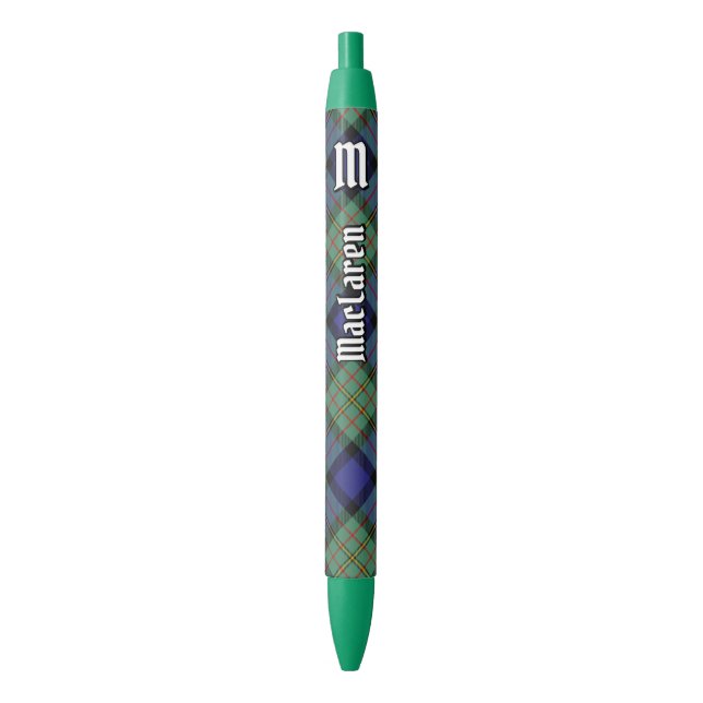 Clan MacLaren Tartan Pen (Front Vertical)