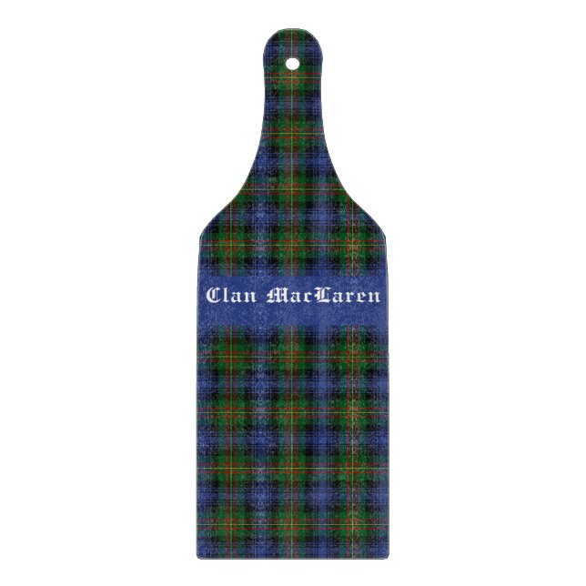 Clan MacLaren Tartan Plaid  Customizable   Cutting Board (Front)