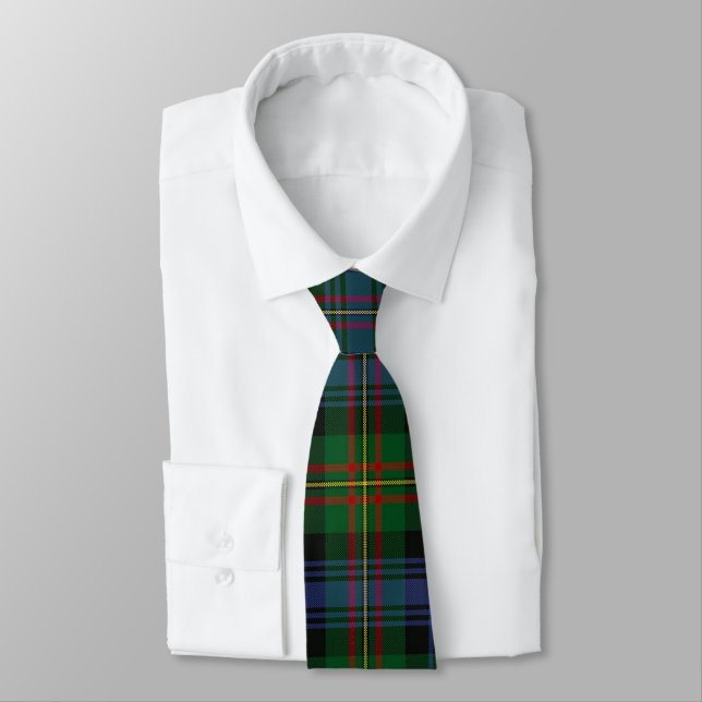 Clan MacLaren Tartan Plaid Neck Tie (Tied)