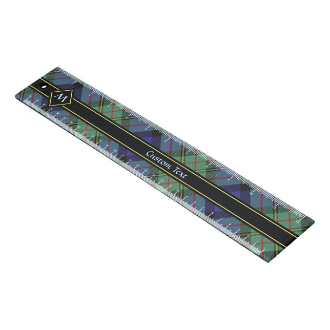 Clan MacLaren Tartan Ruler (Angled)