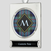 Clan MacLaren Tartan Silver Plated Banner Ornament