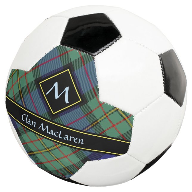 Clan MacLaren Tartan Soccer Ball (Three Quarter)