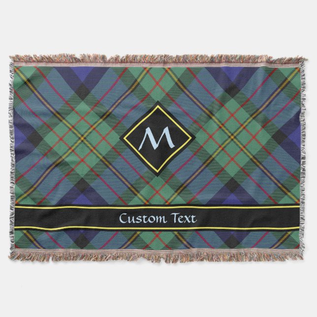 Clan MacLaren Tartan Throw Blanket (Front)